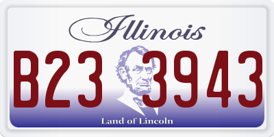 IL license plate B233943