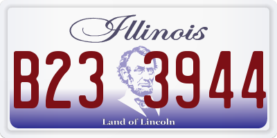 IL license plate B233944