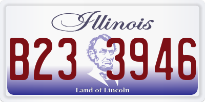 IL license plate B233946