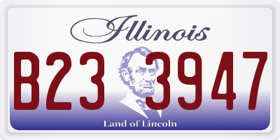 IL license plate B233947