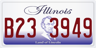 IL license plate B233949