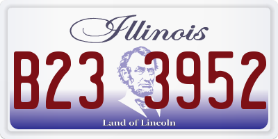 IL license plate B233952
