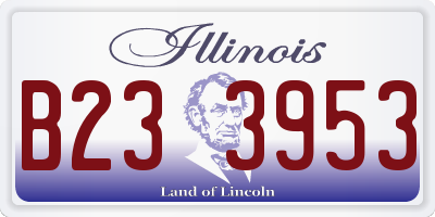IL license plate B233953