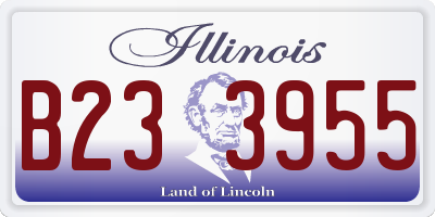 IL license plate B233955