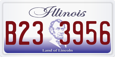 IL license plate B233956
