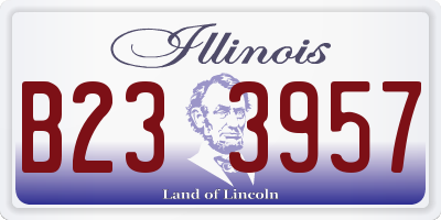 IL license plate B233957