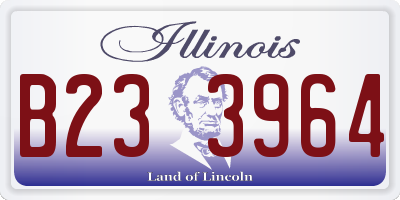 IL license plate B233964
