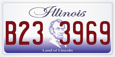 IL license plate B233969