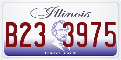 IL license plate B233975