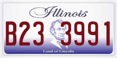 IL license plate B233991