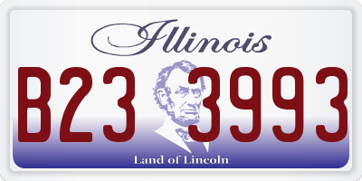 IL license plate B233993