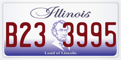 IL license plate B233995