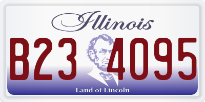 IL license plate B234095