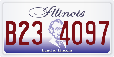IL license plate B234097