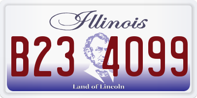 IL license plate B234099