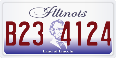 IL license plate B234124