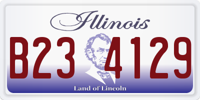 IL license plate B234129