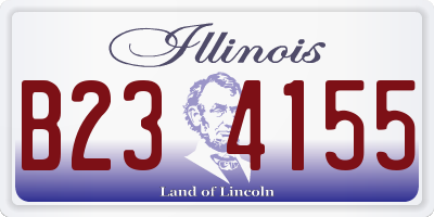 IL license plate B234155