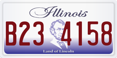 IL license plate B234158