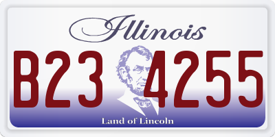 IL license plate B234255