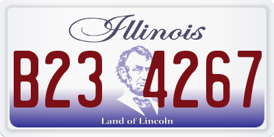 IL license plate B234267