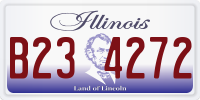 IL license plate B234272