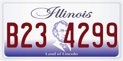 IL license plate B234299