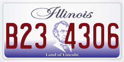 IL license plate B234306