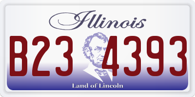IL license plate B234393