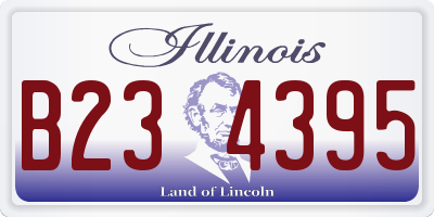 IL license plate B234395
