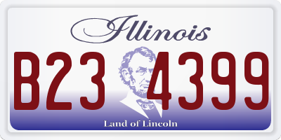 IL license plate B234399