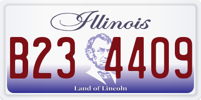 IL license plate B234409