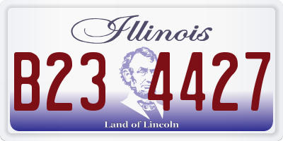 IL license plate B234427