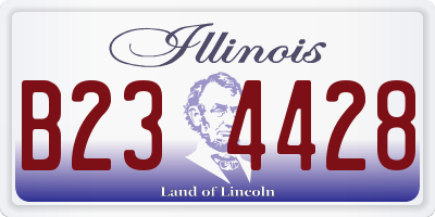 IL license plate B234428