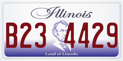 IL license plate B234429