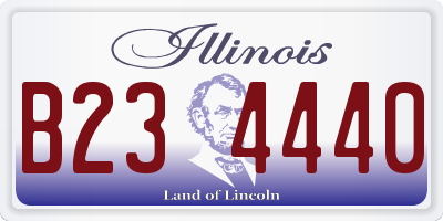 IL license plate B234440