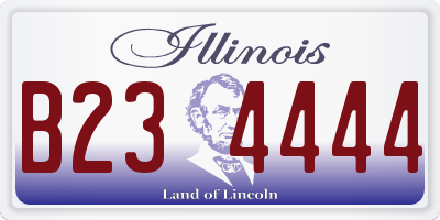 IL license plate B234444