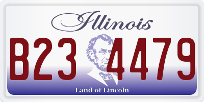 IL license plate B234479