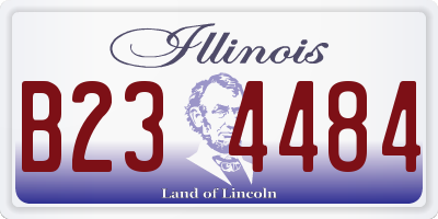 IL license plate B234484