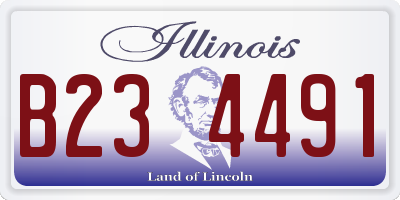 IL license plate B234491