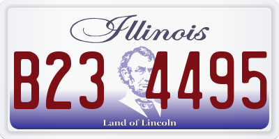 IL license plate B234495