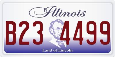 IL license plate B234499