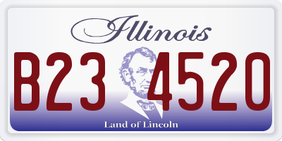 IL license plate B234520