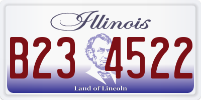 IL license plate B234522
