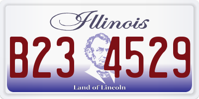 IL license plate B234529