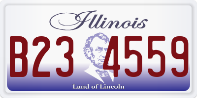 IL license plate B234559