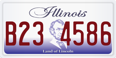 IL license plate B234586