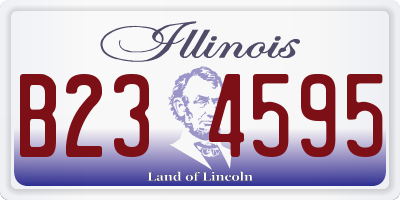 IL license plate B234595