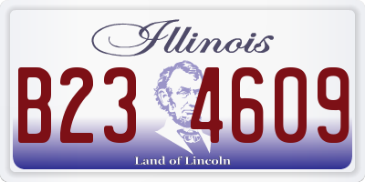 IL license plate B234609