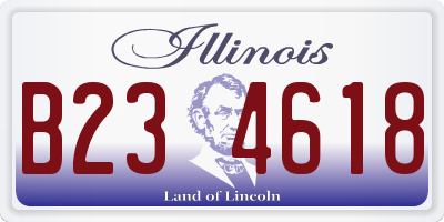 IL license plate B234618